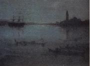Nocturne in Blue and Silver:The Lagoon Venice James Abbott McNeil Whistler